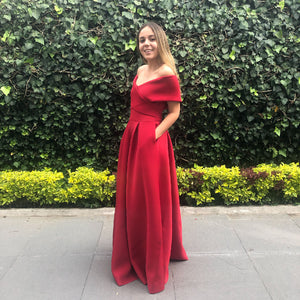 Vestido rojo de neopreno